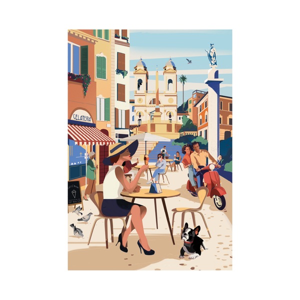 Balvi - Rome Balvi Puzzle Rome Kunst in 1000 Puzzleteilen Karton