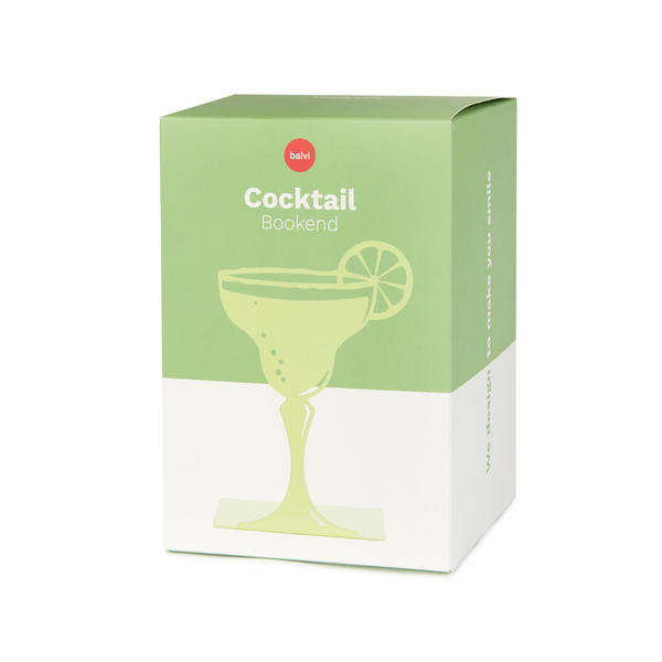 alvi - Cocktail Balvi Sujetalibros Cocktail Color lima Diseño original con forma de copa de cóctel M