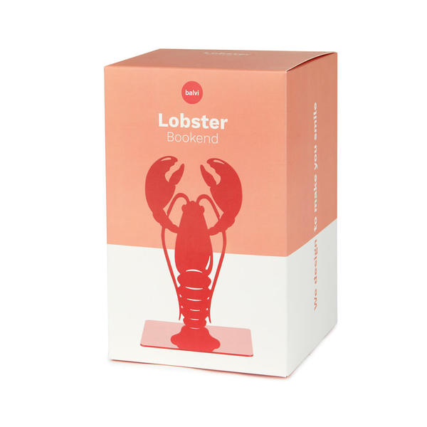 Balvi - Lobster Balvi Fermalibri Lobster Colore rosso Design originale a forma di aragosta Metallo