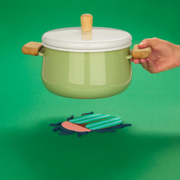 Balvi Trivet The Beetles Colorful and non-slip bug Plastic