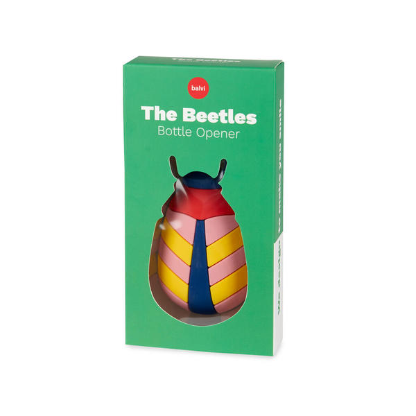 Balvi Bottle opener The Beetles Original design in the shape of a colorful bug Plastic/metal