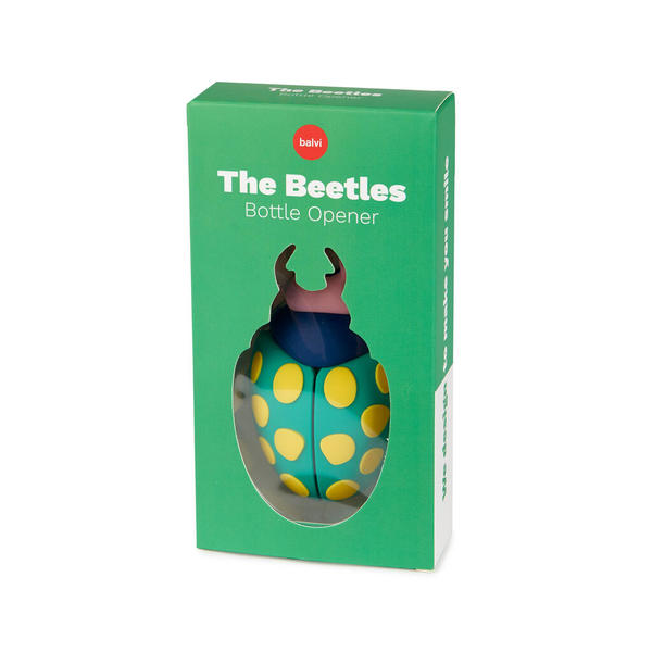 Balvi Décapsuleur The Beetles Design original en forme de scarabée coloré Plastique/métal