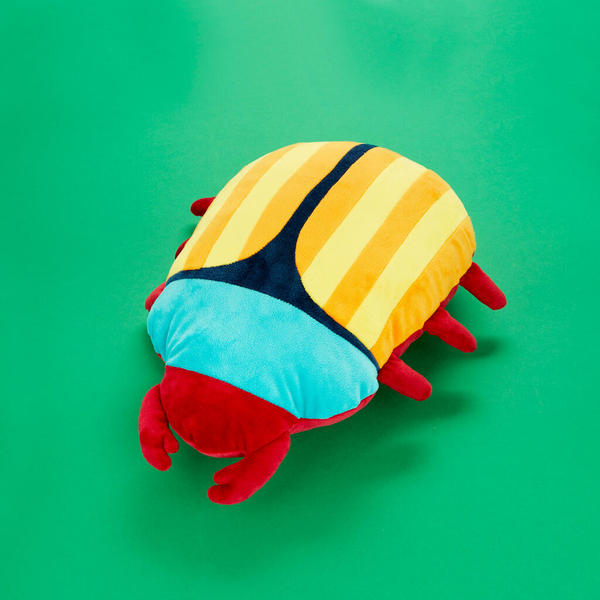 Balvi Cojín The Beetles Diseño original con forma de escarabajo colorido Poliéster