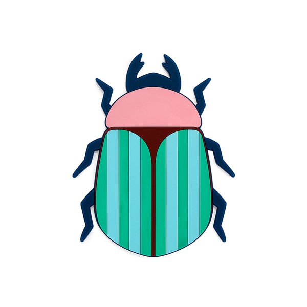 Balvi Trivet The Beetles Colorful and non-slip bug Plastic