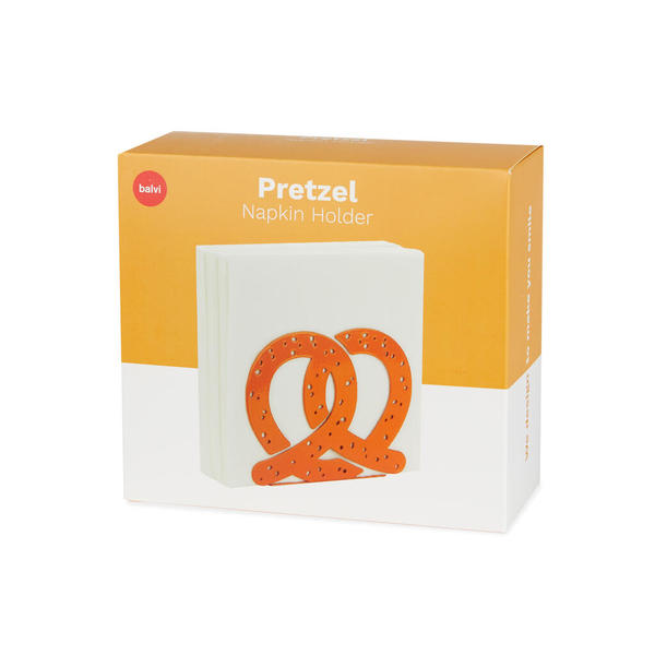 alvi - Pretzel Balvi Serviertenständer Pretzel Braun Farbe Originelles Design in Form einer Brezel M