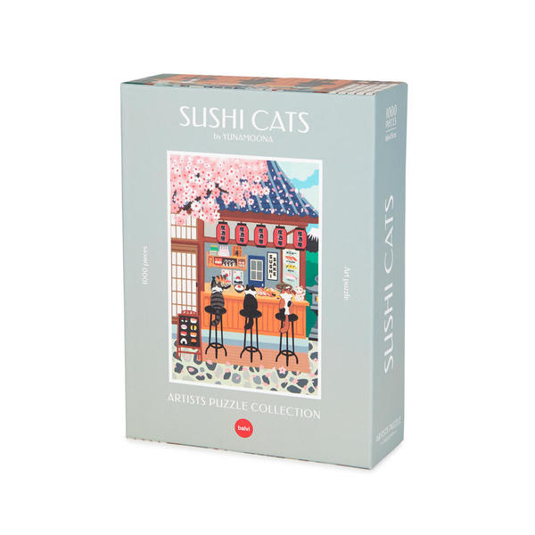 Balvi Puzle Sushi Cats Arte en 1000 piezas por la ilustradora Yuna Moona Cartón