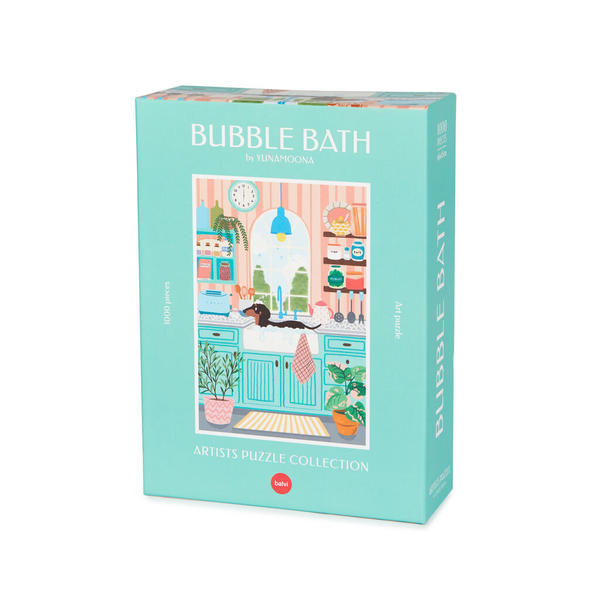 Balvi Puzzle Bubble Bath Kunst in 1000 Teilen von der Illustratorin Yuna Moona Karton