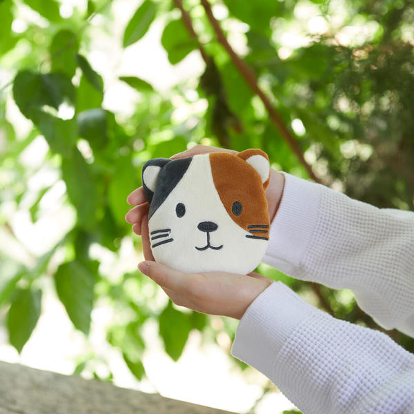 Balvi Calientamanos Kitty Calico Desenfundable y con huesos de cerezas naturales Poliéster