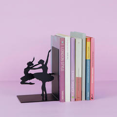 Balvi Sujetalibros Ballerina Color negro Soporte con base antideslizante Metal