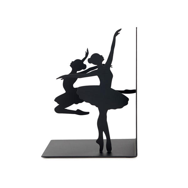 Balvi Fermalibri Ballerina Colore nero Supporto con base antiscivolo Metallo