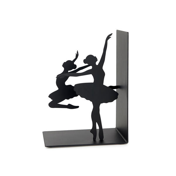 Balvi Fermalibri Ballerina Colore nero Supporto con base antiscivolo Metallo