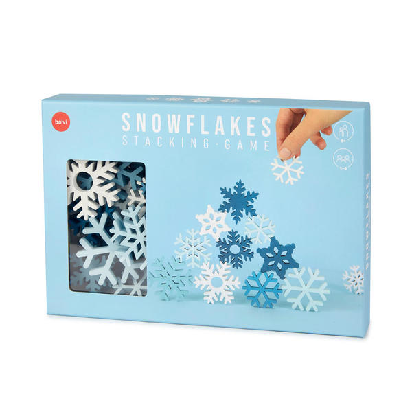 Balvi Juego de mesa equilibrio Snowflake Copos de nieve que desafían tu pulso Madera