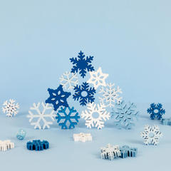 Balvi XXX Stacking game Snowflake Snowflakes that test your steady hand Wood