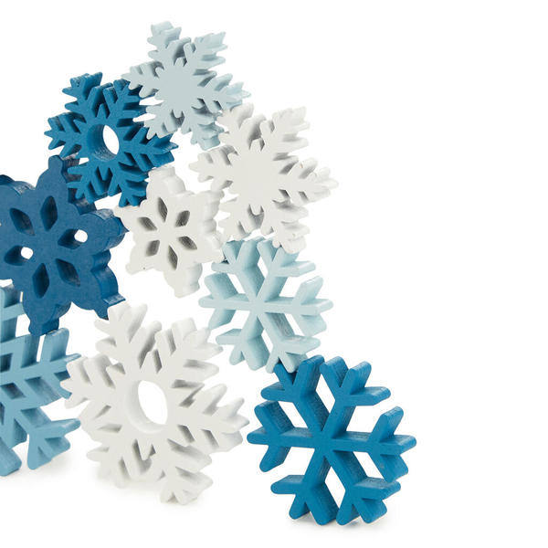 Balvi Juego de mesa equilibrio Snowflake Copos de nieve que desafían tu pulso Madera