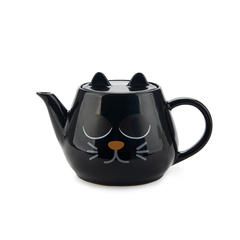 Balvi Teapot Wake Cat Thermosensitive with dual filter Ceramic