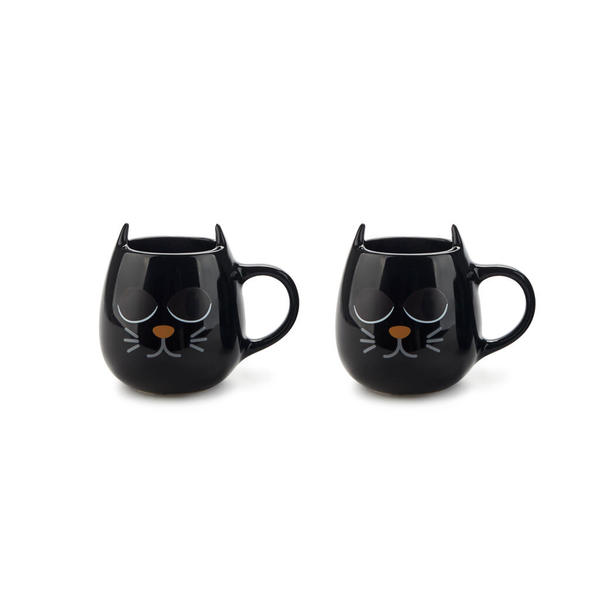 Balvi Coffee cup set Wake Cat Thermosensitive cat-shaped design Ceramic