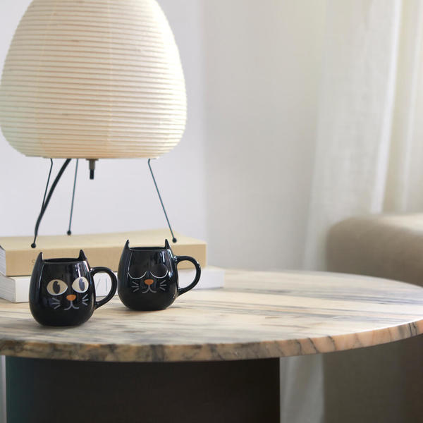 Balvi Coffee cup set Wake Cat Thermosensitive cat-shaped design Ceramic