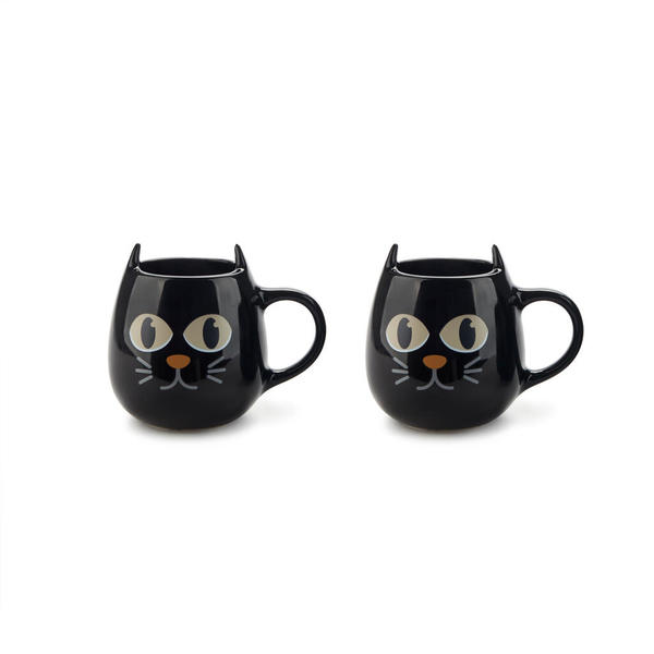 Balvi Coffee cup set Wake Cat Thermosensitive cat-shaped design Ceramic