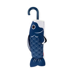 Balvi Parapluie Fish Couleur bleu Avec housse en néoprène imitation carpe koi Nylon