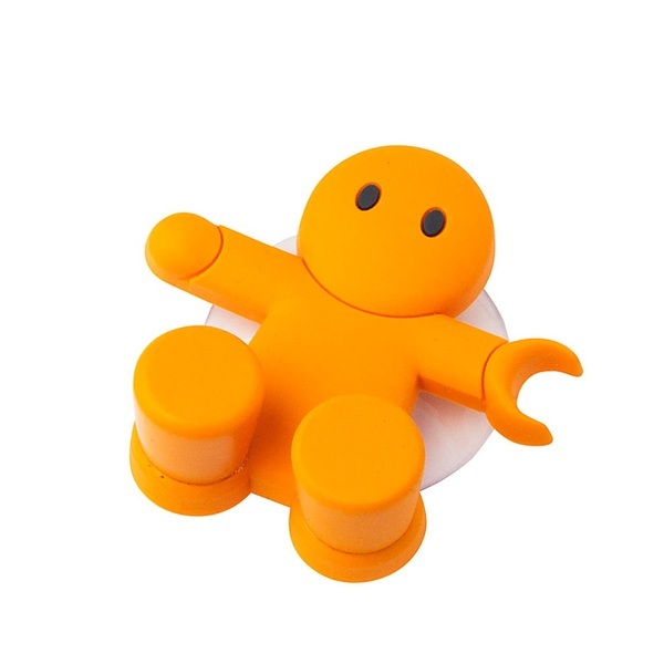 Soporte para cepillo dental Amico en color naranja