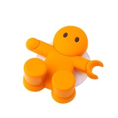 Soporte para cepillo dental Amico en color naranja