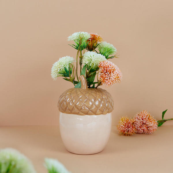 Balvi Vase Acorn Brown colour A nod to autumn Ceramic 20cm