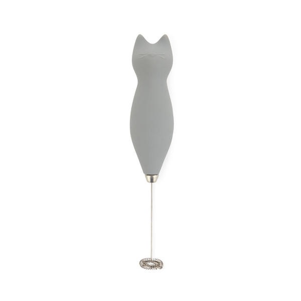 Balvi Milk frother Meow Grey colour Steamed milk with a feline touch Plastic/metal