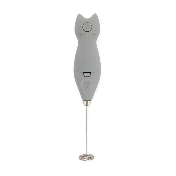 Balvi Milk frother Meow Grey colour Steamed milk with a feline touch Plastic/metal