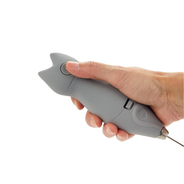Balvi Milk frother Meow Grey colour Steamed milk with a feline touch Plastic/metal