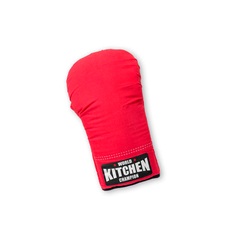 Ofenhandschuh in Form eines Boxhandschuh, um heißen Gegenständen zu behandeln