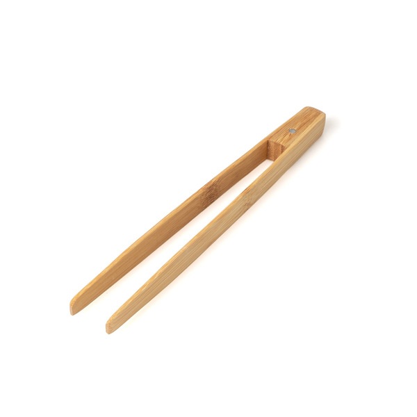 Bamboo tongs ideal for pulling out toasts from the toaster