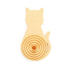 Balvi Embudo Meow Color naranja Plegable e imantado, con forma de gato Silicona