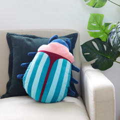 Balvi Cojín The Beetles Diseño original con forma de escarabajo colorido Poliéster