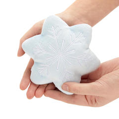 Balvi Calientamanos Snowflake Color azul Desenfundable y con huesos de cerezas naturales Poliéster