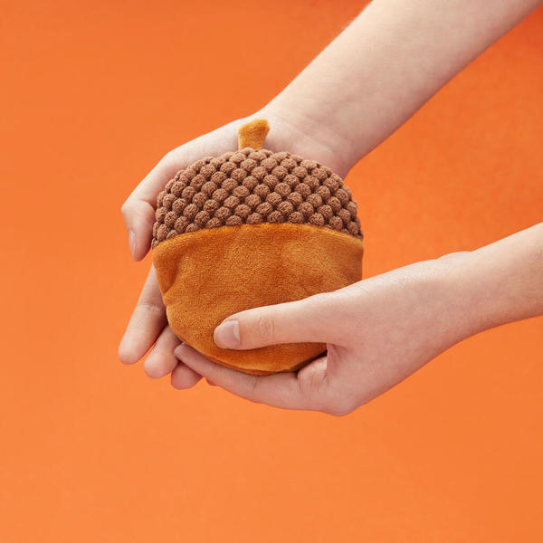 Balvi Calientamanos Acorn Color marrón Desenfundable y con huesos de cerezas naturales Poliéster