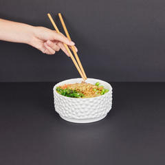 Balvi Schale Oishii Weiß Farbe Ideale Schale für Sushi-Liebhaber Keramik