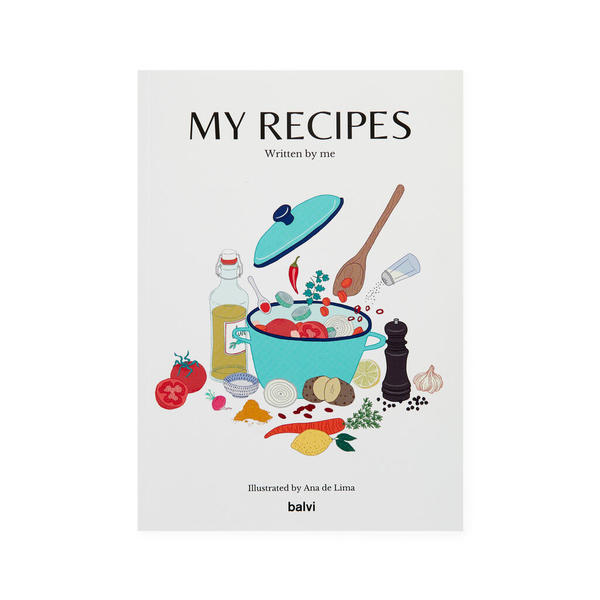 Balvi Notebook My Recipes The book you write yourself Paper