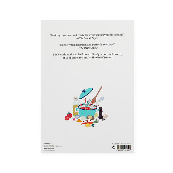 Balvi Notebook My Recipes The book you write yourself Paper