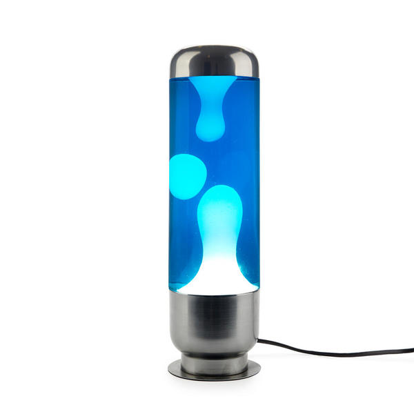 Balvi Lámpara lava Capsule Color azul Diseño moderno y sofisticado para decorar Aluminio/vidrio