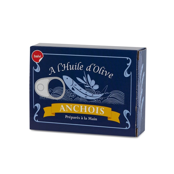 alvi - Conserverie Anchois Balvi Snack tray Conserverie Anchois Blue colour Retro design of canned a