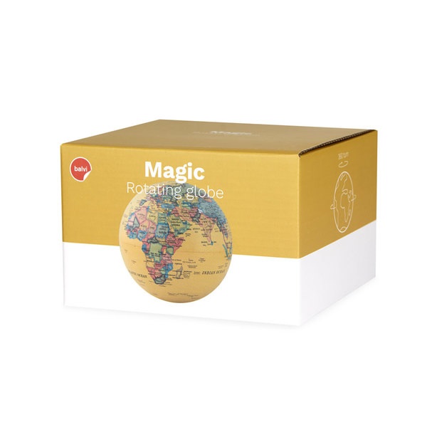 Balvi Mappamondo Magic Ruota 360 ° Pastica PS 14cmORIGINALE