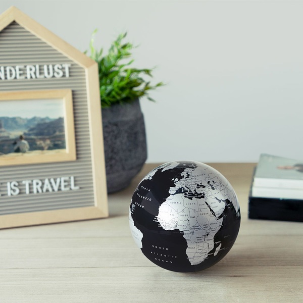 Balvi Globe Magic 360º Rotary function Black colour Polystyrene 14cmORIGINAL