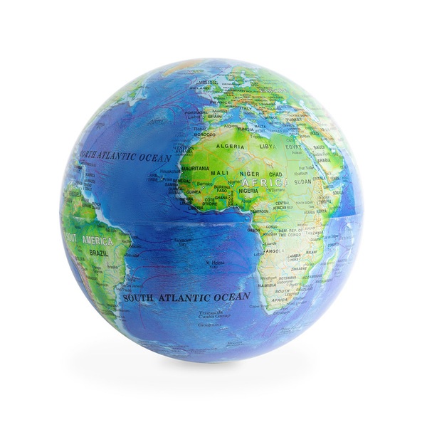 Balvi Globo terráqueo Magic Color azul Gira 360º Plástico PS 14cmORIGINAL