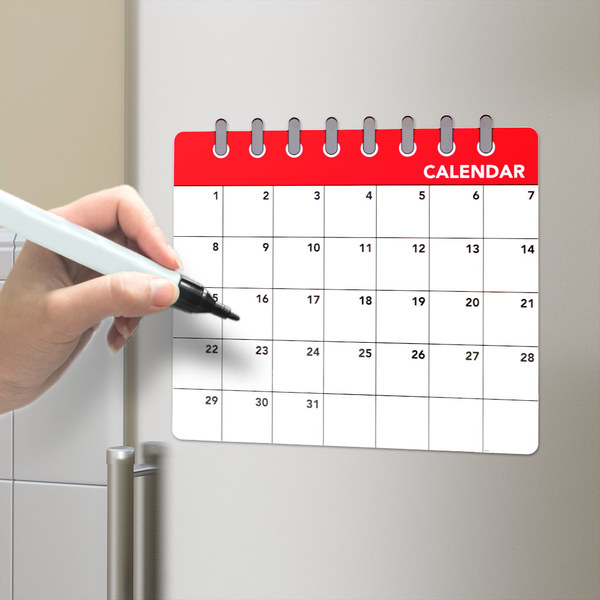 Balvi - Calendar pizarra magnética para puerta de nevera