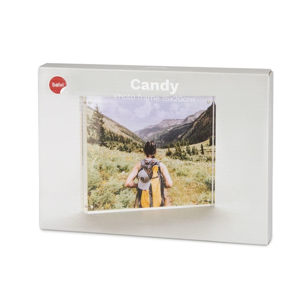 alvi Cadre Candy Cadre magnétique pour photo de 15x20 cm Modèle à poser Acrylique 10x15 cmTRÈS SIMPL