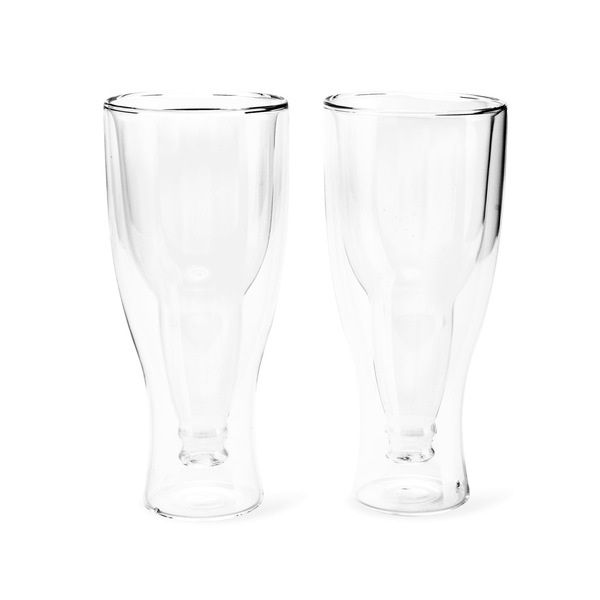 alvi Beer glass Gravity Set of two 400 mL glasses Double wall It keeps the cold Shaped bottle upside