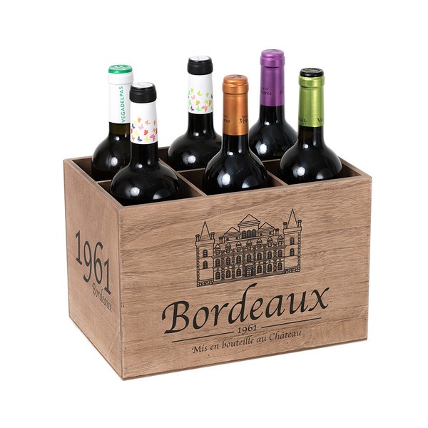 Balvi - Bordeaux 1961 botellero de madera