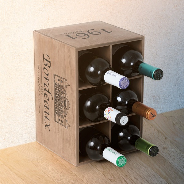 Balvi - Bordeaux 1961 botellero de madera