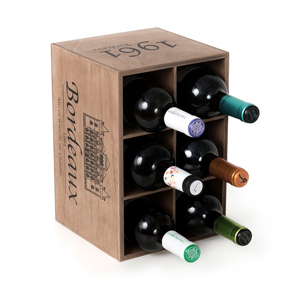 Balvi - Bordeaux 1961 botellero de madera