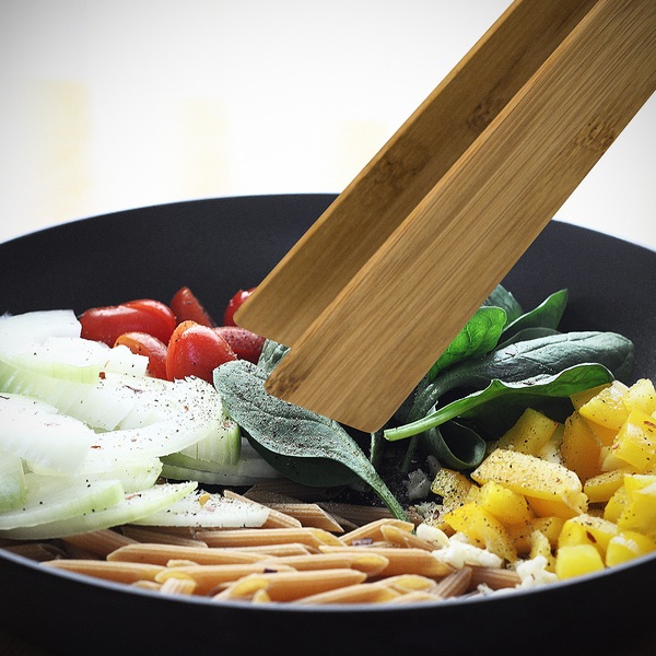 alvi pinza de cocina Cooking&More  Pinza de bambú para cocinar No raya Fácil limpieza Incluye un ima